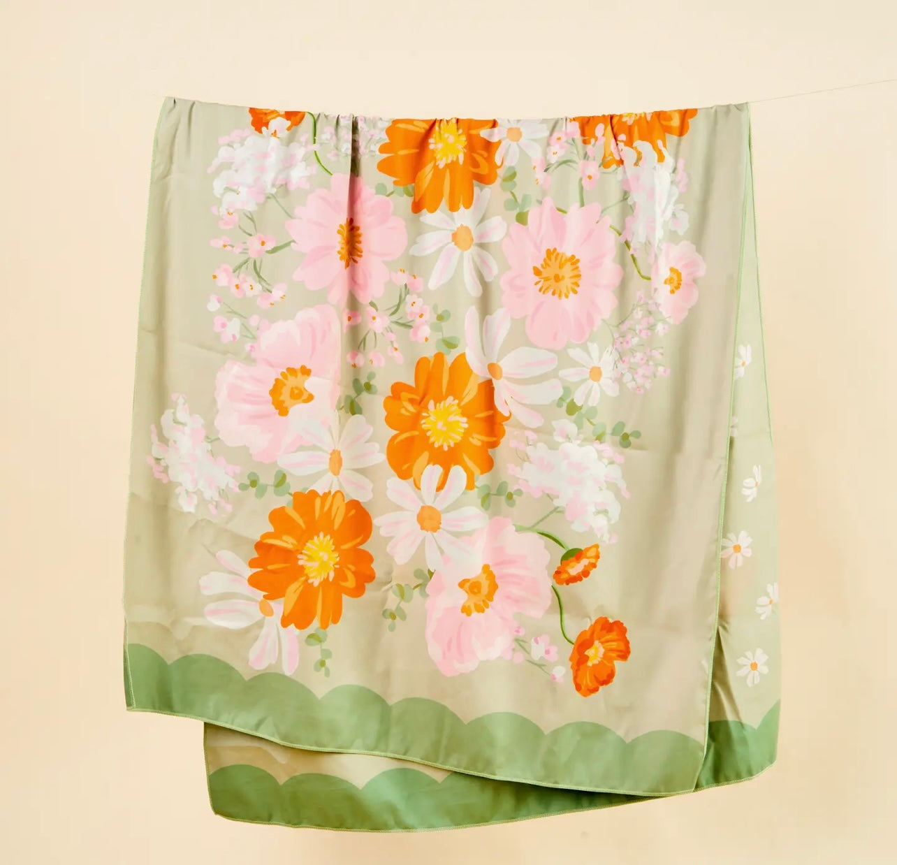 XL Quick Dry Beach Towel- Bouquet Beauty Sage
