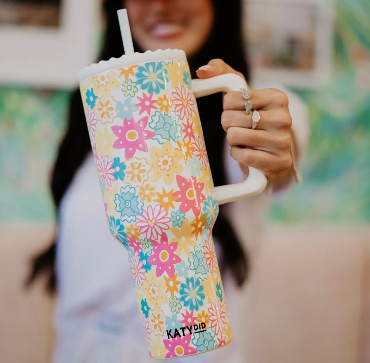 Spring Flowers Stainless Steel Tumbler