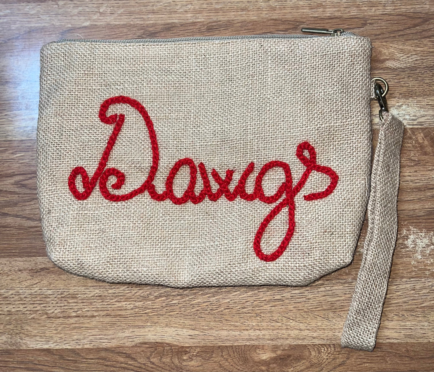 Custom Embroidered Dawgs Cosmetic Bag