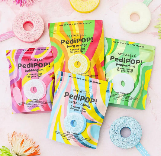 Spongelle PediPOP Pedi Buffer & Nail File Bubblegum