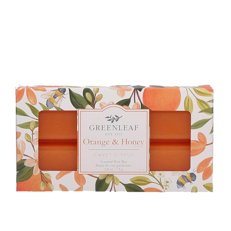 Green Leaf Scented Wax Orange and Honey