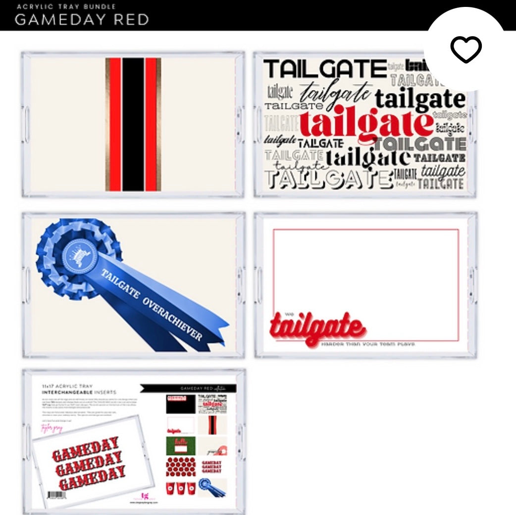 Game Day Red Interchangeable Inserts