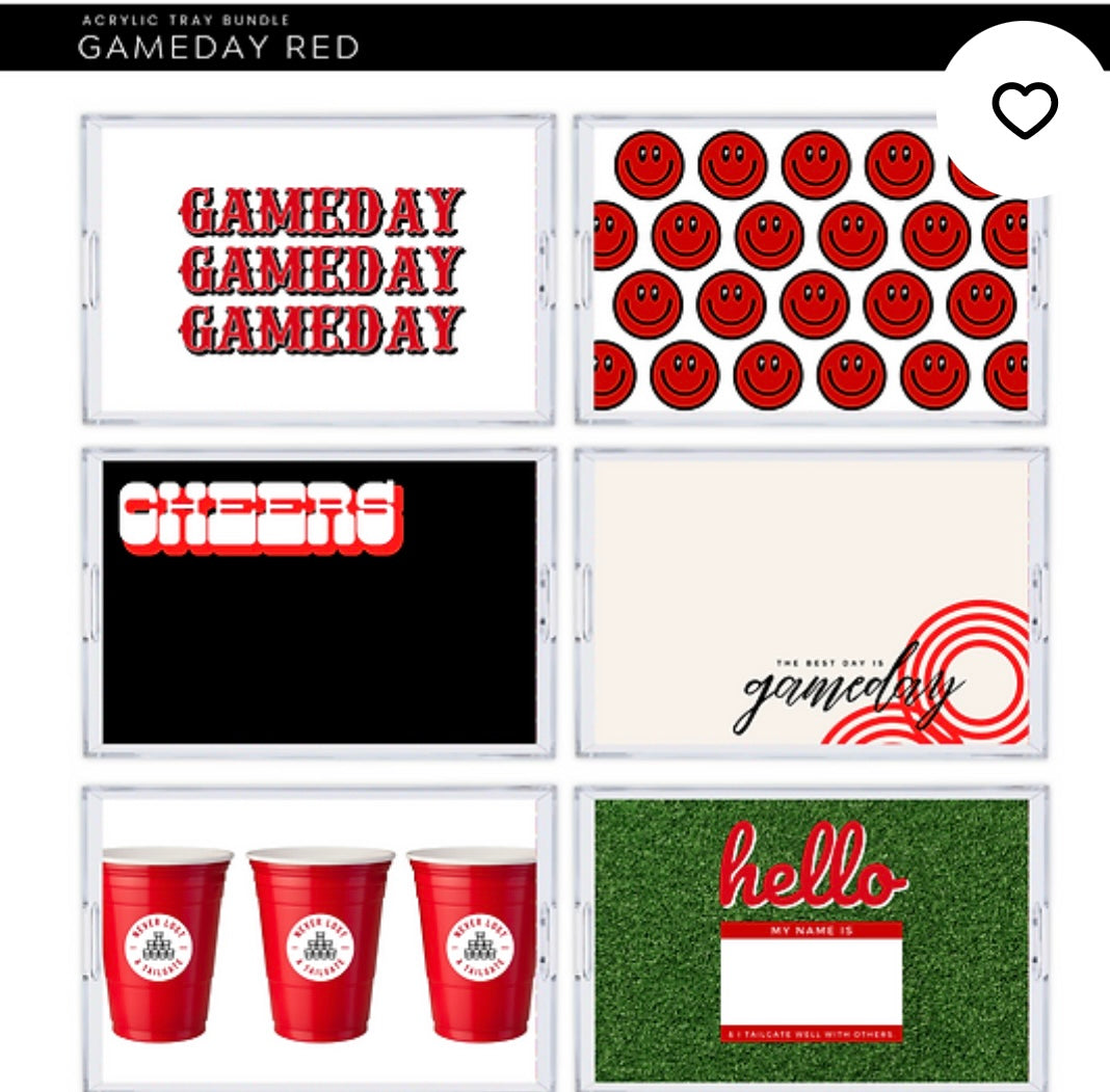 Game Day Red Interchangeable Inserts