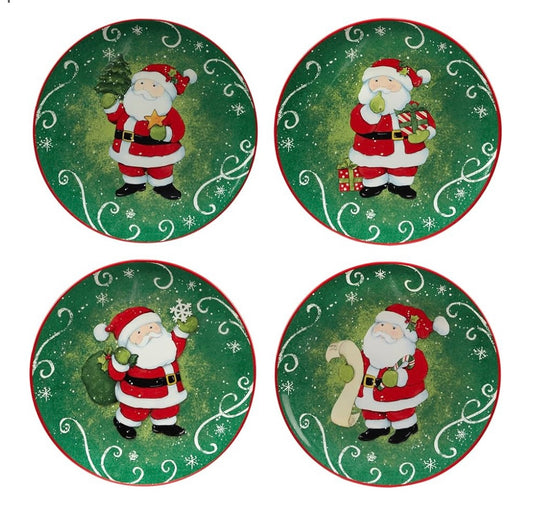 Santa Dessert Plates