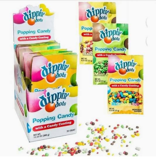 Novelty Dipping Dots Coated Popping Candy