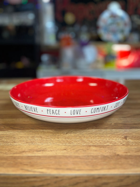 Merry and Bright Shallow Bowl