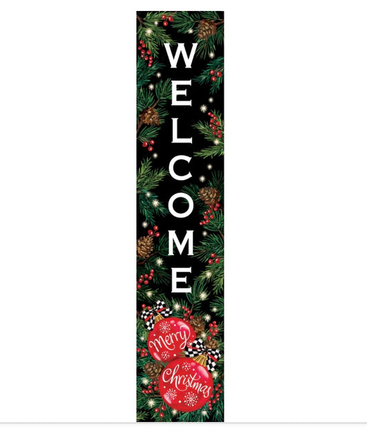 Custom Decor Red Ornaments Tall Sign