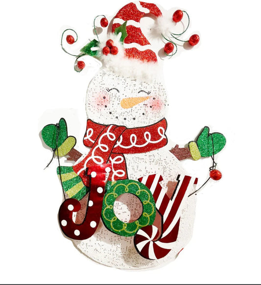 Joy Snowman Door Hanger