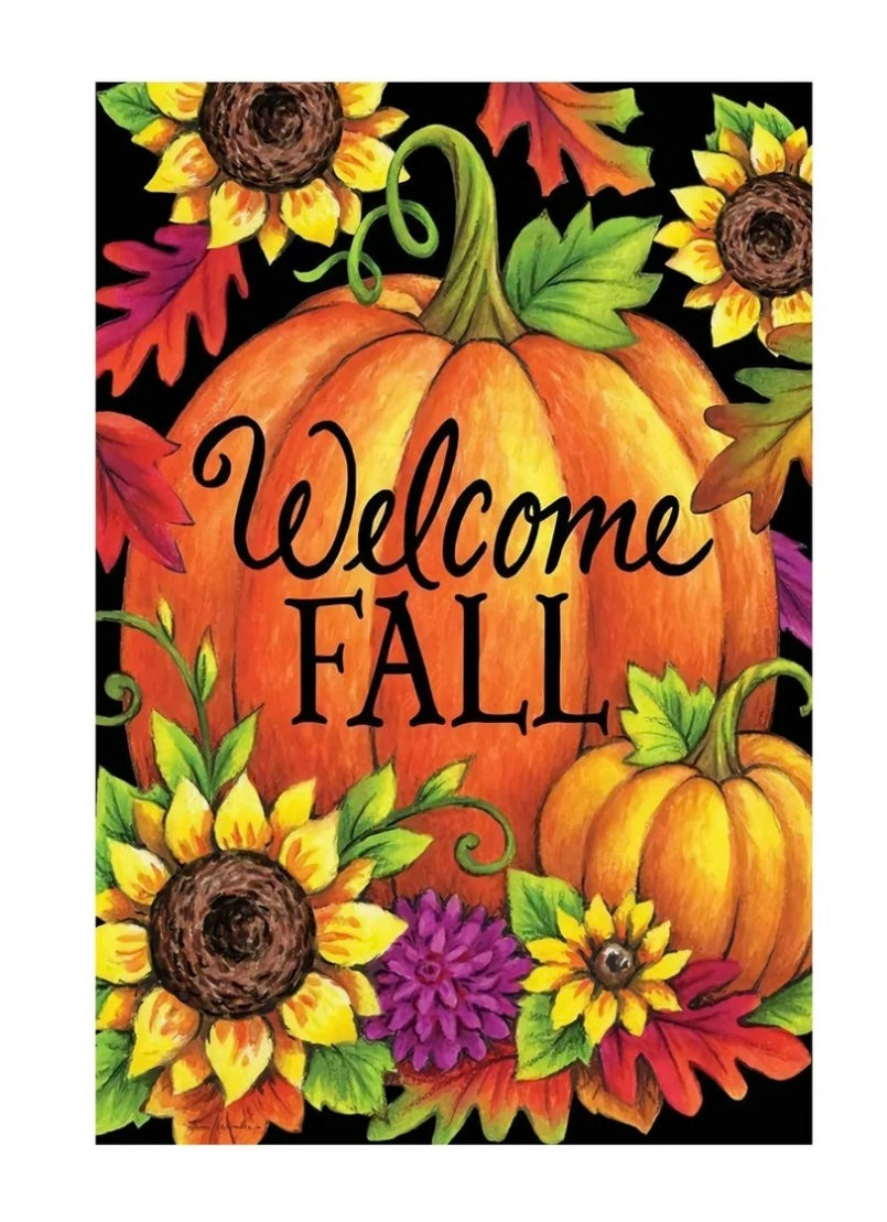 Welcome Fall Large Flag