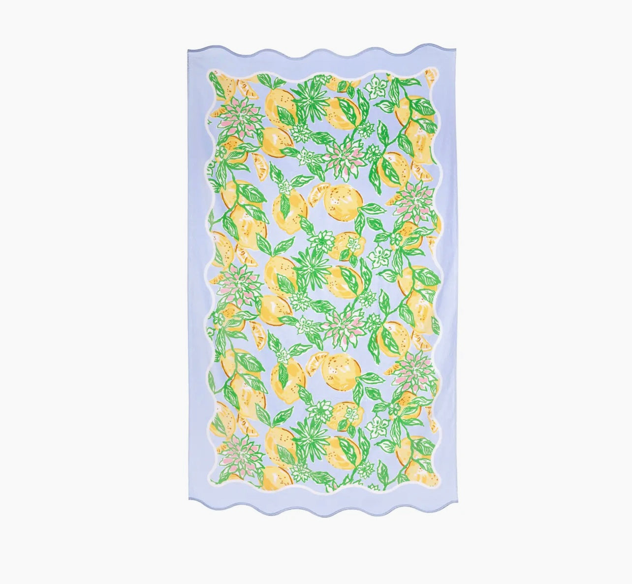 Scalloped Beach Towel Make Lemonade