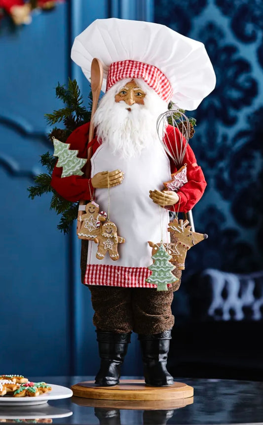 Lynn Haney Baking Santa