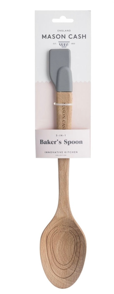 Innovative Kitchen Solid Spoon and Jar Scraper