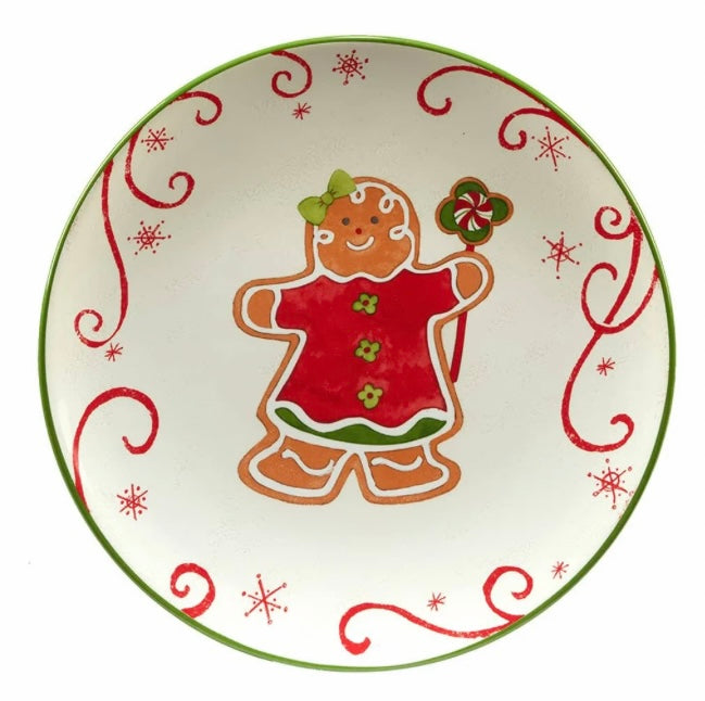 Gingerbread Girl Salad Plate