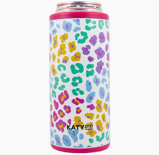 Pastel Leopard Can Holder