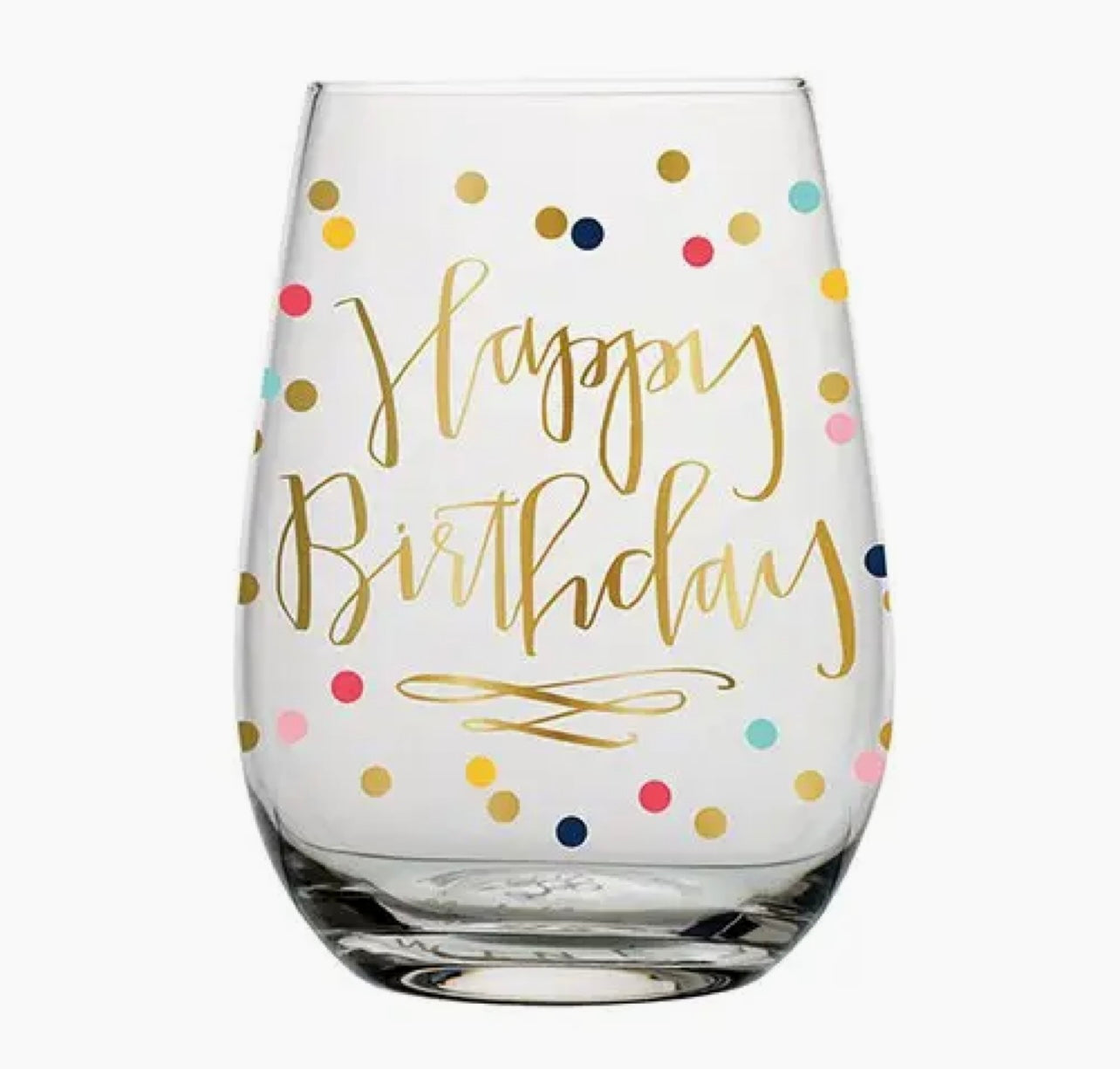 Happy Birthday Wine Glass