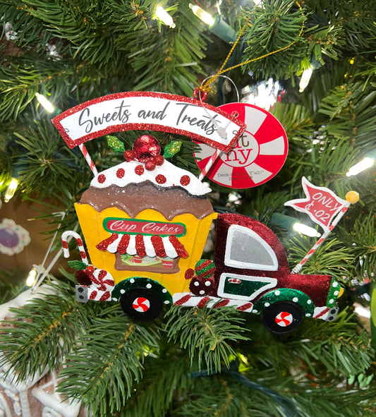 Sweets and Treats Truck Ornament