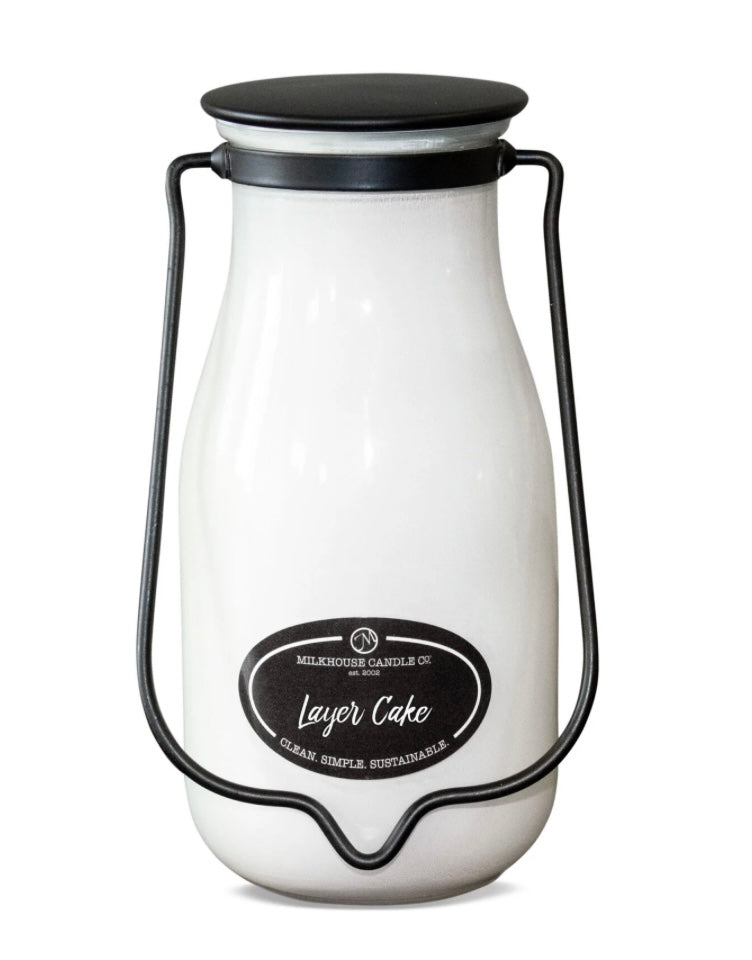 14 oz Milkbottle Jar: Layer Cake