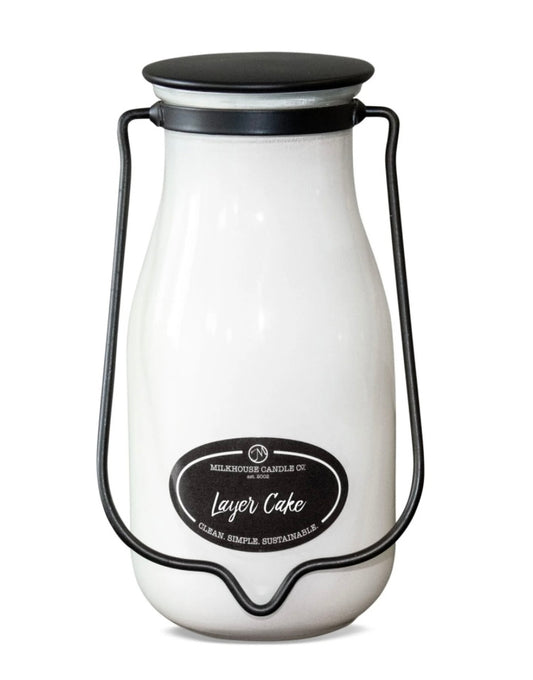 14 oz Milkbottle Jar: Layer Cake