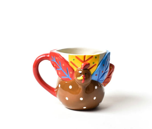 Happy Everything Turkey Shaped Mug