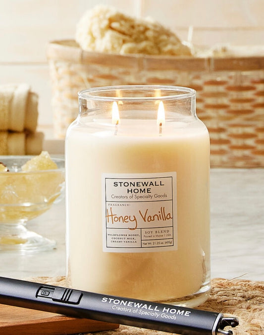 Stonewall Home Honey Vanilla Large Candle