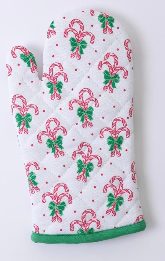 Oven Mitt Candy Cane