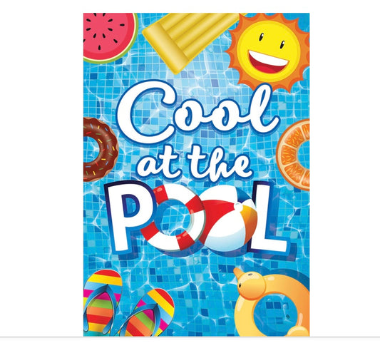 Custom Decor Cool at the Pool Small Flag