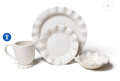 Cotton Colors White Collection Place Setting