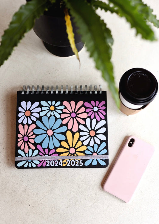 Jadelynn Brooke Planner- Black Multi Flower