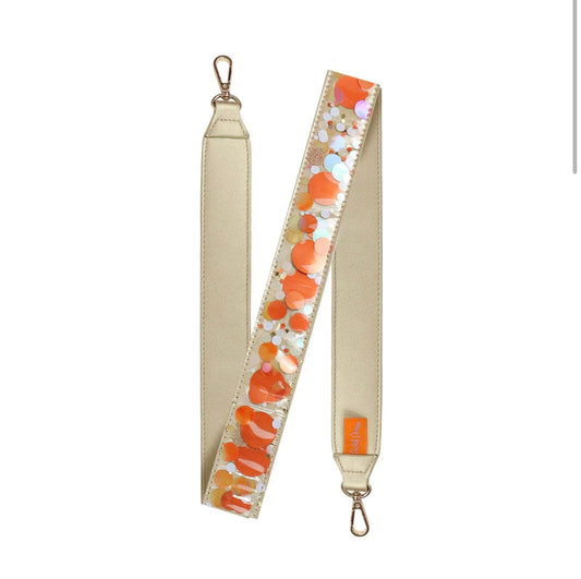 Orange Burst Confetti Removable Strap