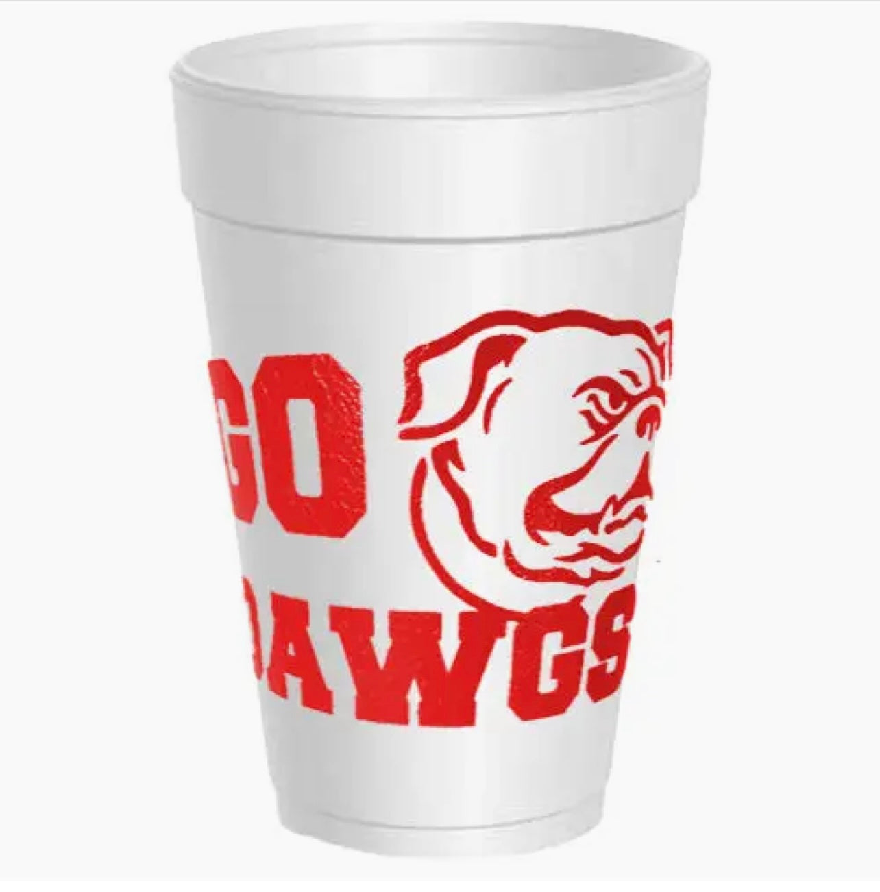 Go Dawgs Styrofoam Cups- 10 Pack