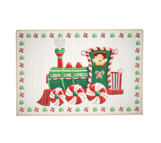 Round Top Candy Cane Express Mat