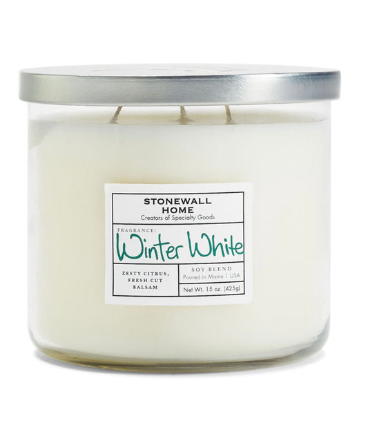 Stonewall Home Winter White Bowl Candle