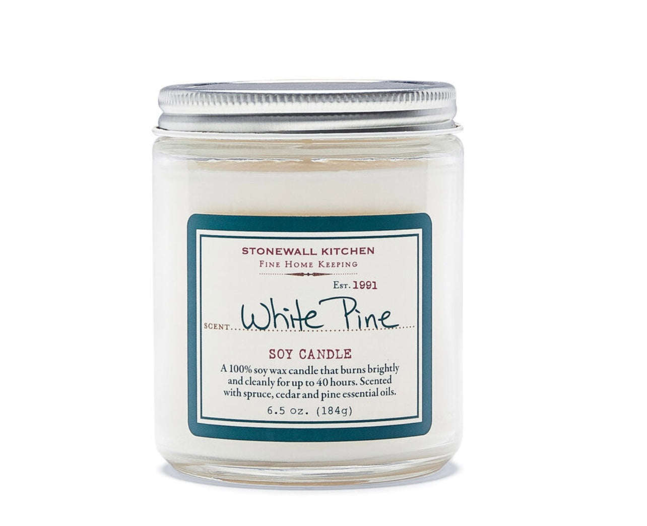 Stonewall Home White Pine Soy Candle