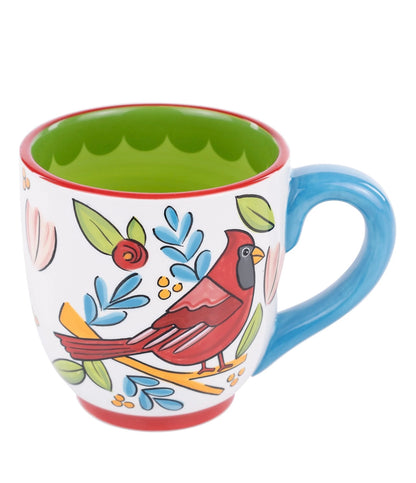 Under His Wings Red Bird Mug