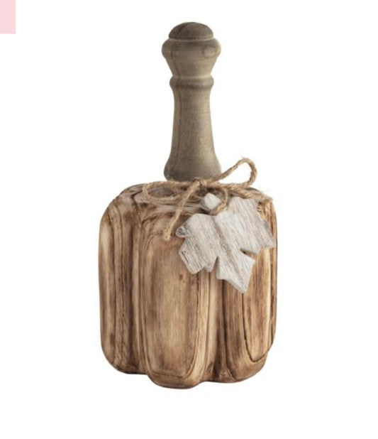 Mud Pie Small Wood Baluster Pumpkin