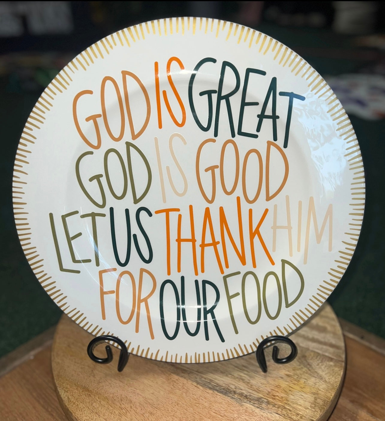 Happy Everything God is Great Platter