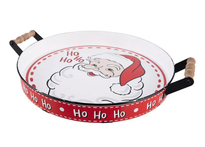 Santa Enamel Tray