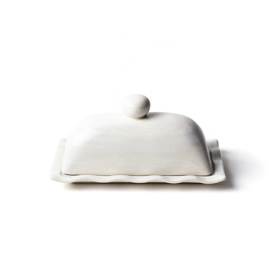 Cotton Colors White Butter Dish