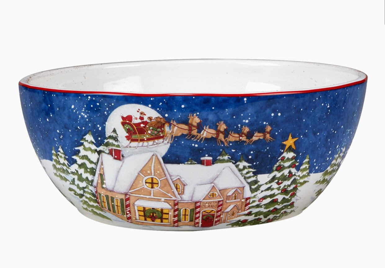 Snowy Santa Clause Bowl