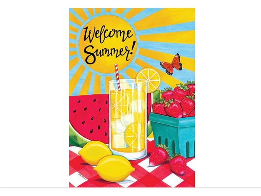 Custom Decor Sunny Watermelon Large Flag