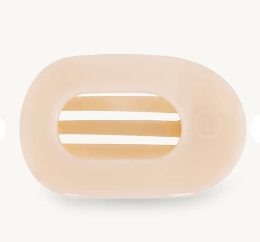 Teleties Almond Beige Flat Clip- Small