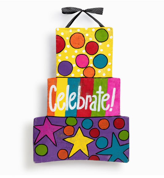 Reversible Celebrate Door Hanger