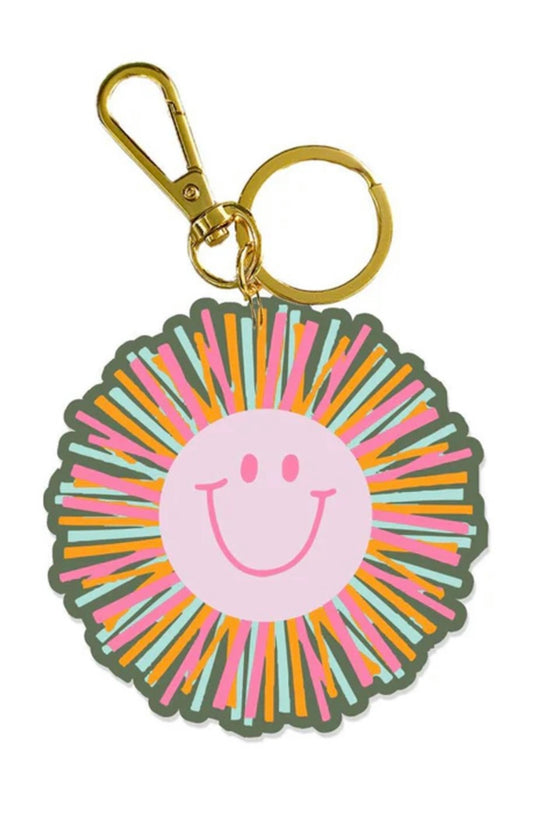 Acrylic Keychain Smiley Face