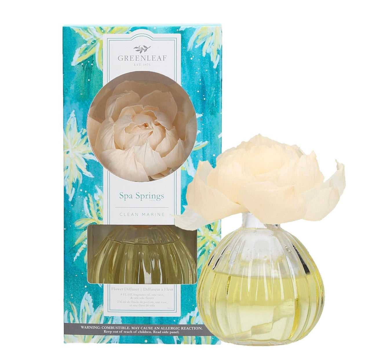 Green Leaf Spa Springs Flower Diffuser