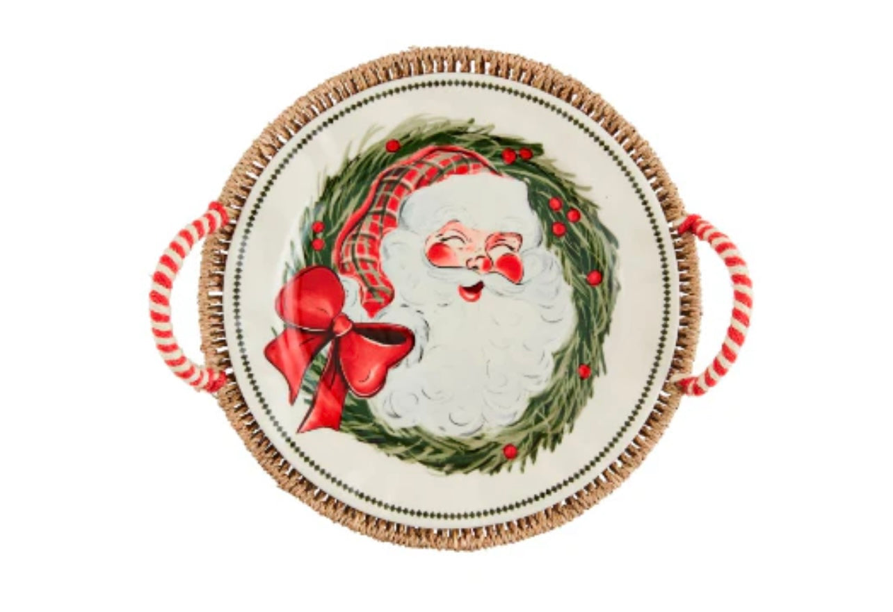 Santa Platter and Basket Set