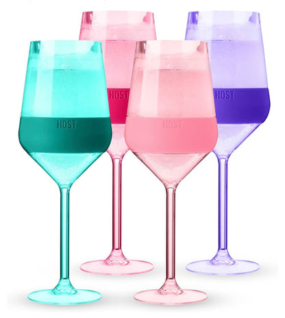 Host Wine Freeze Stemmed Cooling Cup- Set of 4