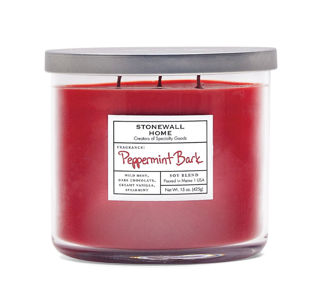 Stonewall Home Peppermint Bark Bowl Candle