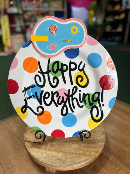 Happy Everything Large Round Platters