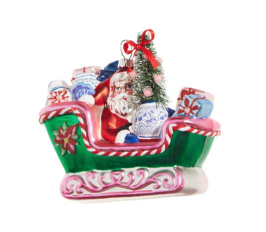 Chinoiserie Sleigh Ride Ornament