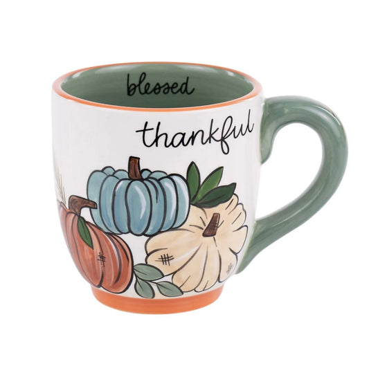 Thankful Grateful Pumpkin Mug